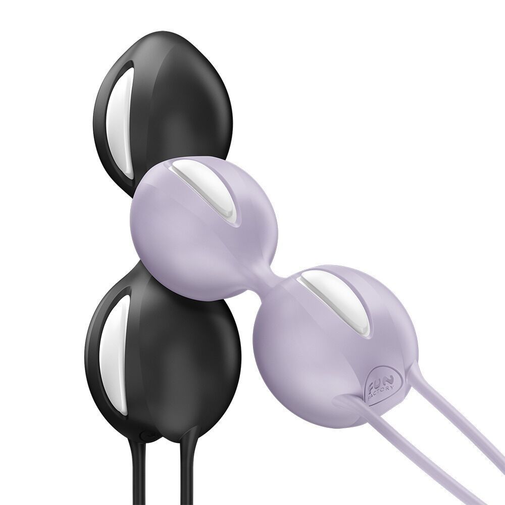 Вагинальные шарики Fun Factory SMARTBALLS DUO Black, 2 шт, диаметр 3,2 и 3,6 см