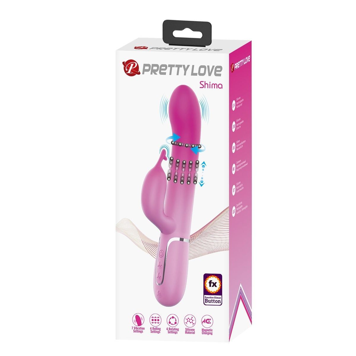 Вибратор-кролик Pretty Love Shima Pink
