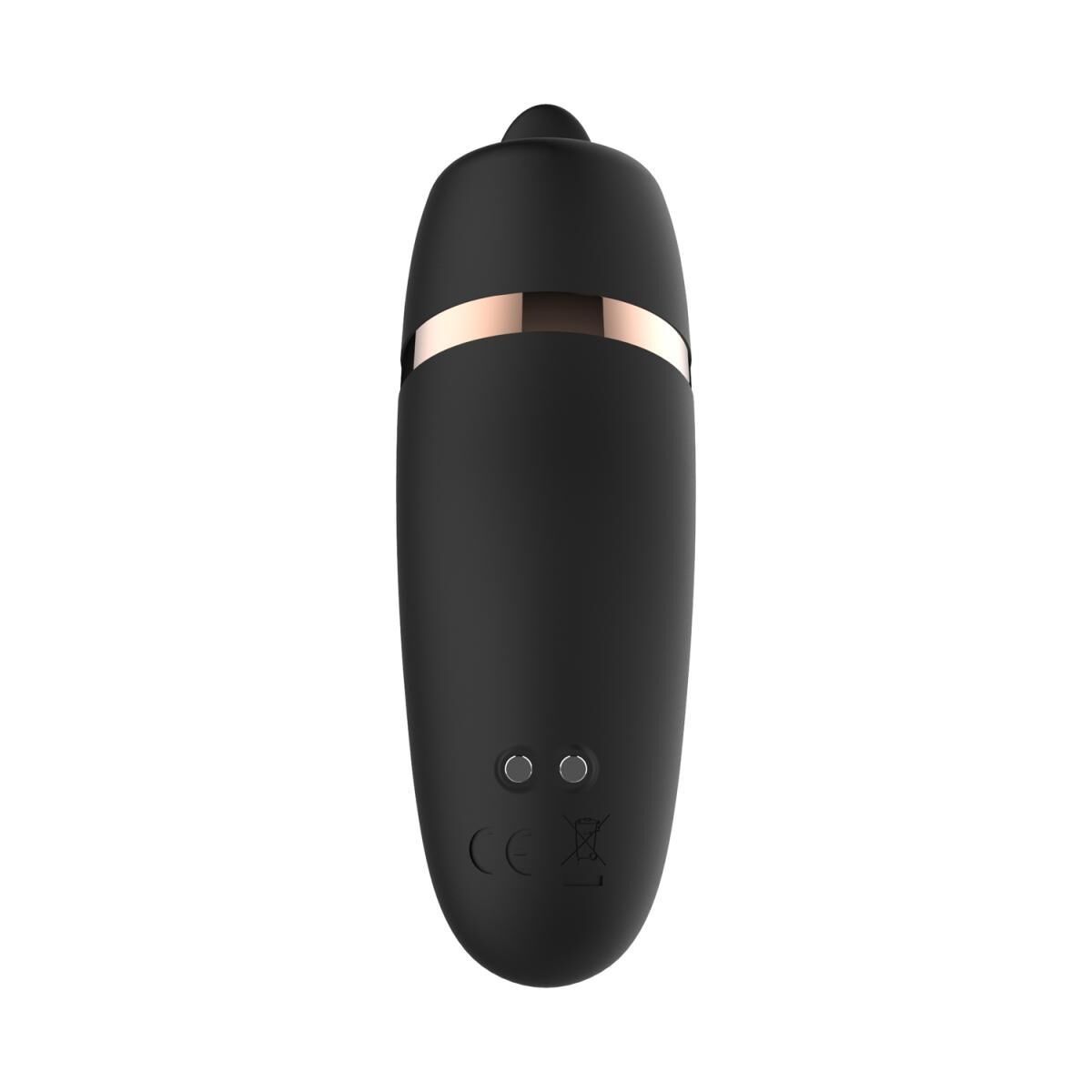 Минивибратор с язычком Rosy Gold - Vibrating & Licking Dual Stimulator