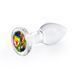 Скляна анальна пробка NS Novelties Crystal - Desires - Rainbow Gem - Small