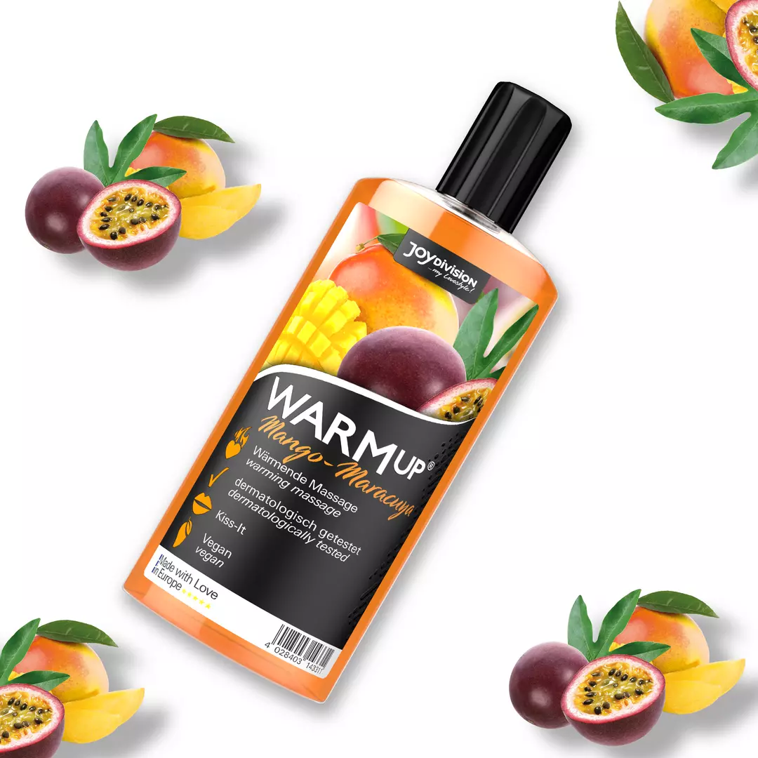 Масажна олійка з розігріваючим ефектом WARMup Mango + Maracuya, 150 мл