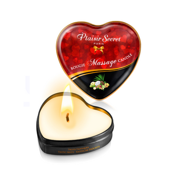 Массажная свеча-сердечко Plaisirs Secrets Exotic Fruits (35 мл)