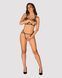 Еротичний комплект зі стреп Obsessive Badossa 2-pcs set L/XL, чорний, з доступом