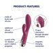 Вибратор-кролик Satisfyer Spinning Rabbit 1 Red с ротацией и вибрацией