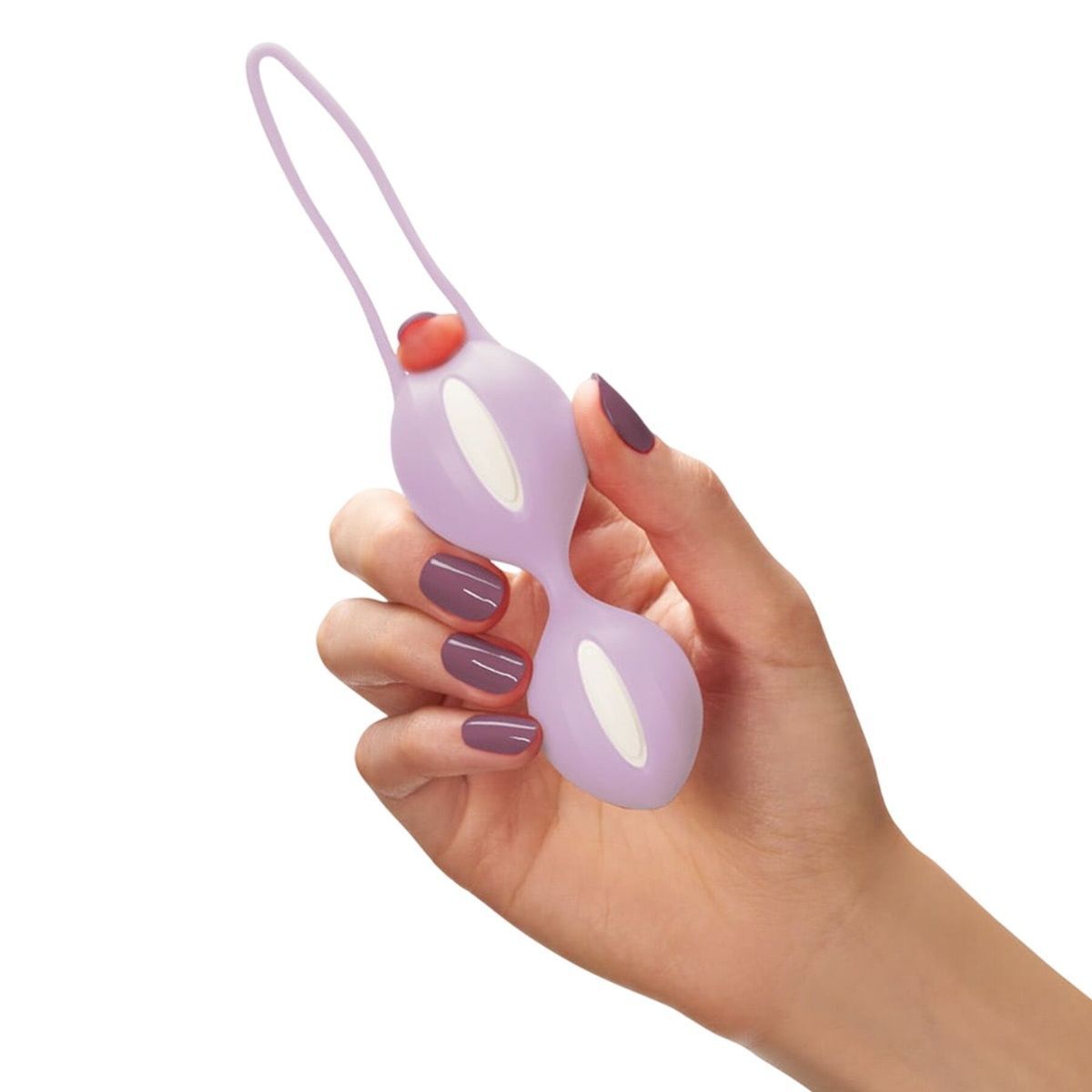 Вагинальные шарики Fun Factory SMARTBALLS DUO, 90 г, сиренево-белые