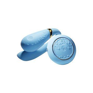 Смартвибратор для пар Zalo &mdash; Fanfan set Royal Blue, пульт ДУ
