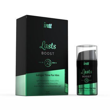 Гель-пролонгатор для мужчин Intt Lasts с экстрактом гвоздики и мяты, 15 мл