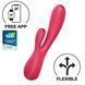 Гибкий смарт вибратор-кролик Satisfyer Mono Flex Red