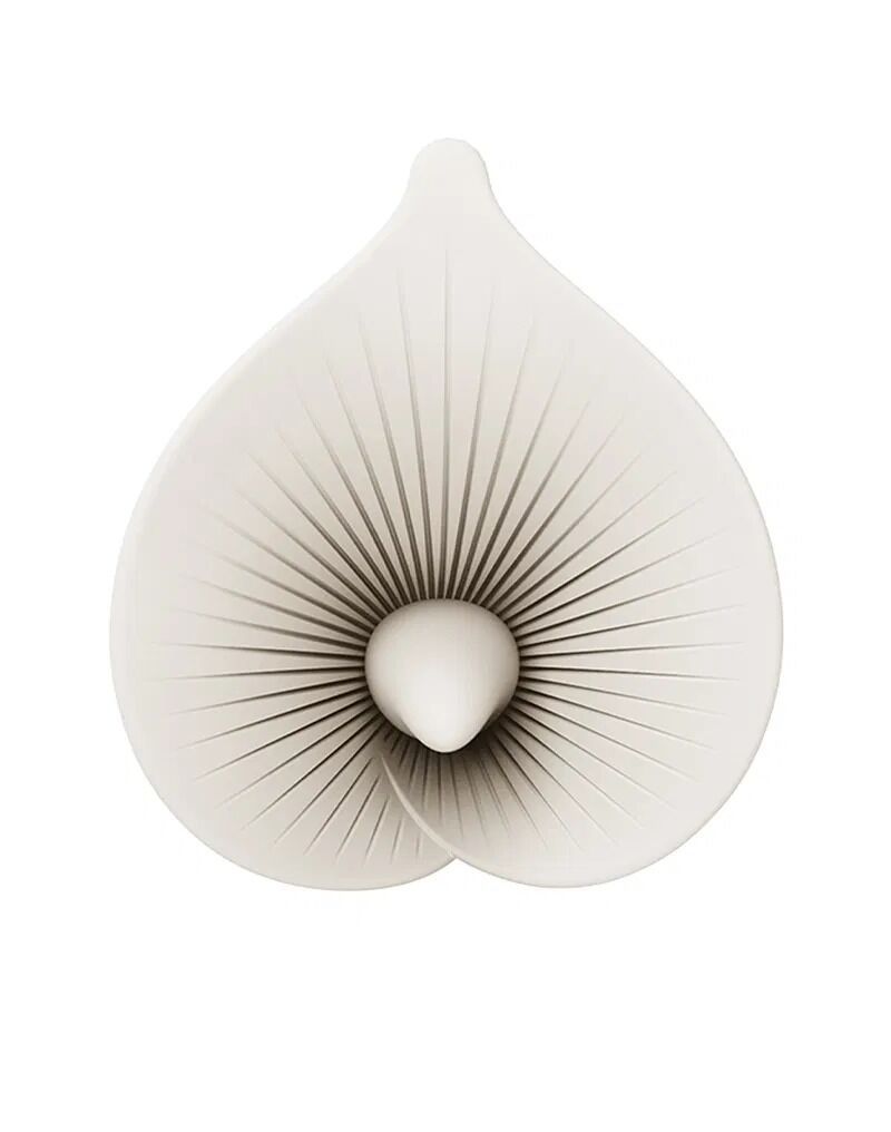 Роскошный вибромассажер Zalo &ndash; Calla Ivory White, двусторонний, 2 мотора