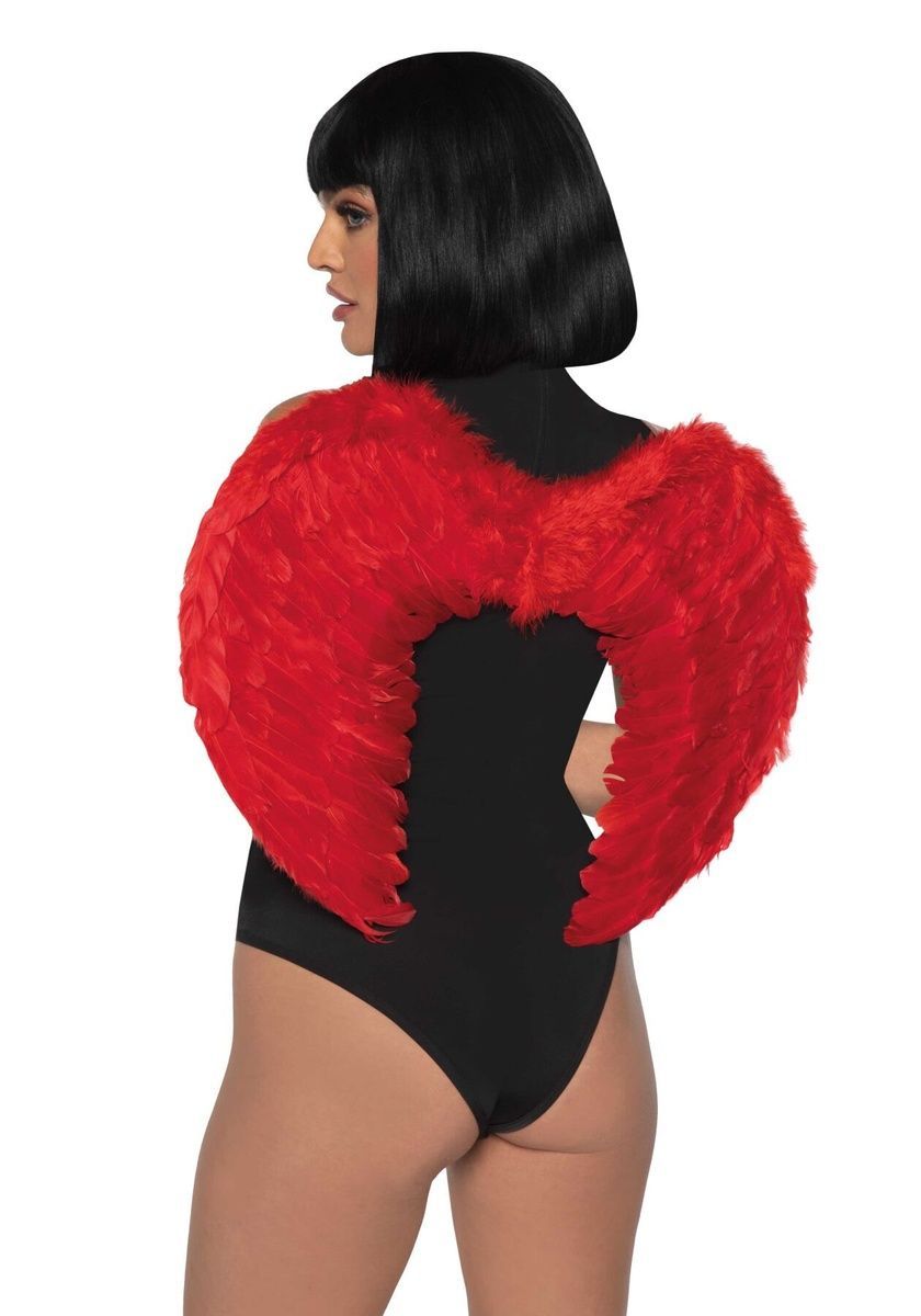 Крила дияволиці Leg Avenue devil wings Red, справжнє пір&rsquo;я