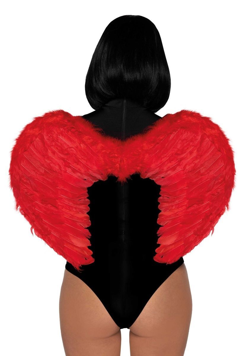 Крила дияволиці Leg Avenue devil wings Red, справжнє пір&rsquo;я