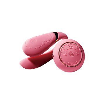 Смартвибратор для пар Zalo &mdash; Fanfan set Rouge Pink, пульт ДУ