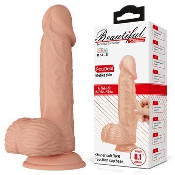 Фаллоимитатор Baile Beautiful Encounter Catoblepas Dildo Flesh