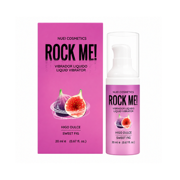 Рідкий вібратор ROCK ME! Nuei, середня інтенсивність, смак: солодкий інжир, 20 мл