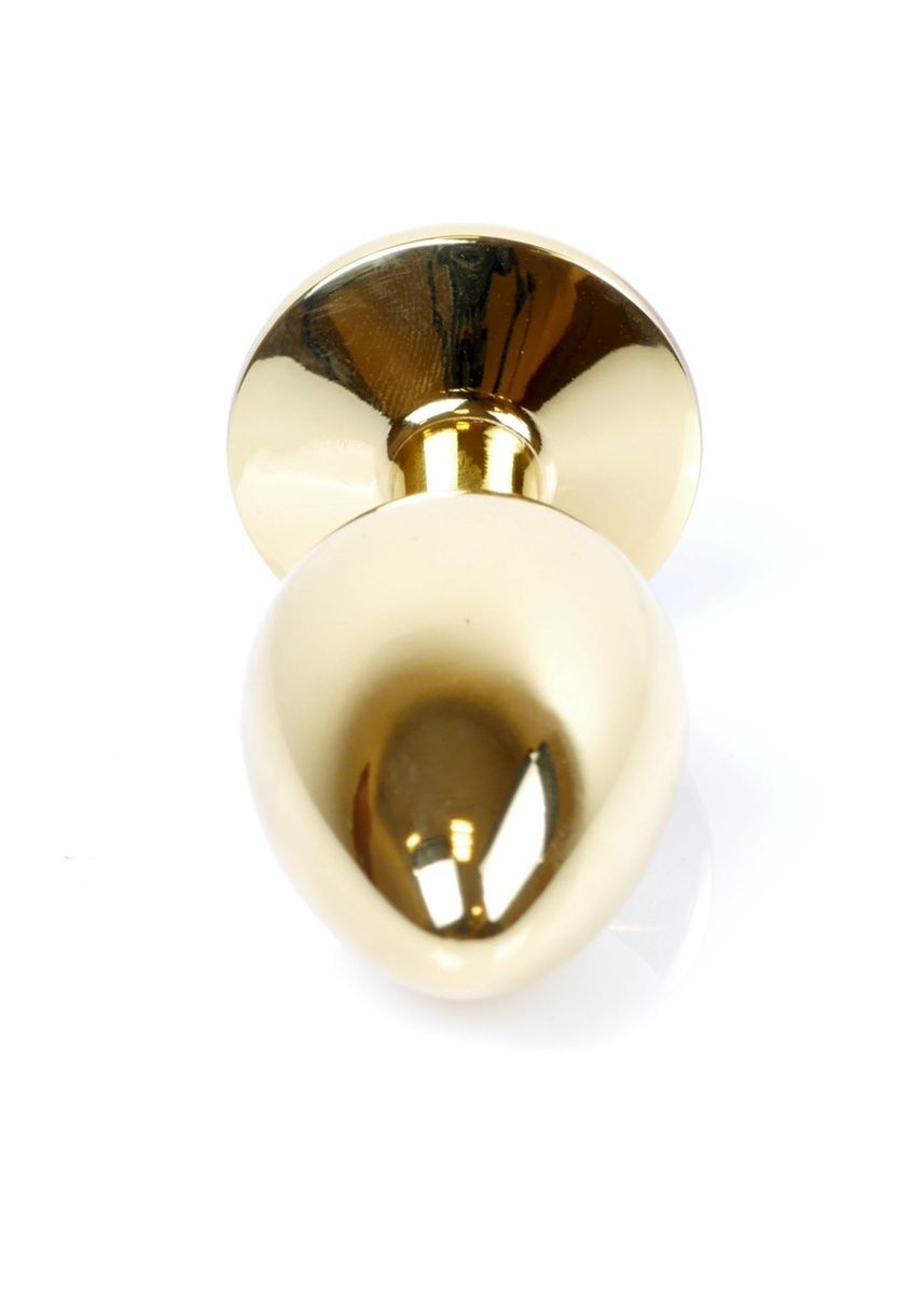 Анальная пробка Jewellery Gold Plug Pink, d 2,7 см