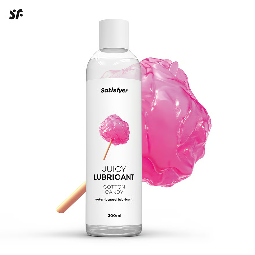 Лубрикант на водной основе Satisfyer Juicy Lubricant Cotton Candy water based 300 мл