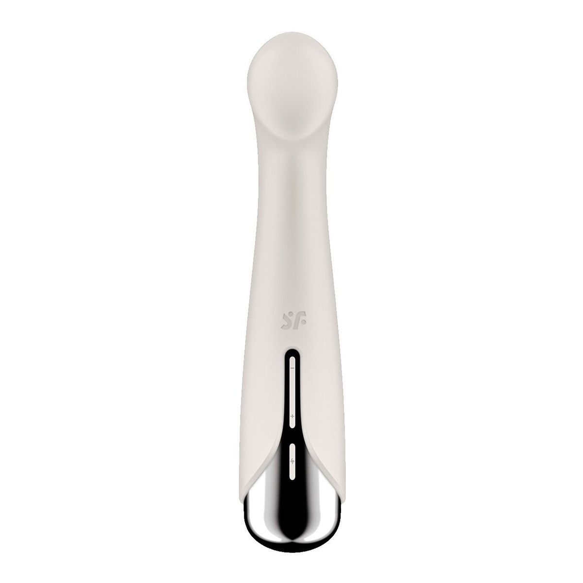 Вибратор с ротацией Satisfyer Spinning G-Spot 1 Beige, плоская площадка для стимуляции точки G