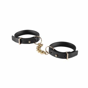 Наручники из экокожи Bijoux Indiscrets Maze &ndash; Thin Handcuffs Black