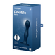 Дилдо Satisfyer Double Ball-R Dark Blue, унисекс, подвижные шарики внутри, на присоске
