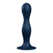Дилдо Satisfyer Double Ball-R Dark Blue, унисекс, подвижные шарики внутри, на присоске