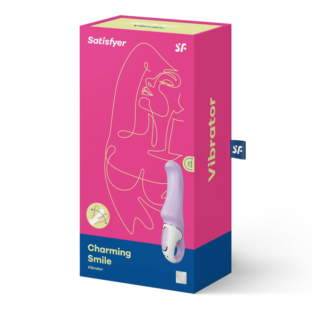 Потужний вібратор Satisfyer Vibes Charming Smile з гнучким стовбуром, літій силікон, 12 режимів