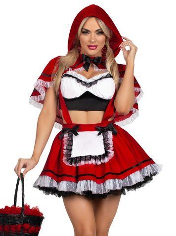 Костюм Красной Шапочки Leg Avenue Flirty Miss Red Top and Skirt, XS