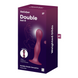 Дилдо Satisfyer Double Ball-R Red, унисекс, подвижные шарики внутри, на присоске