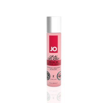 Гель для оральных ласк JO Oral Delight &mdash; Strawberry Sensation (30 мл), эффект холод-тепло