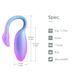 Смарт-виброяйцо Magic Motion Flamingo Max Blue 2 в 1: виброяйцо и тренажер Кегеля, 10 режимов
