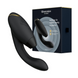 Двойной вакуумный клиторальный стимулятор с вибрацией Womanizer Duo 2 - Black, независимые моторы