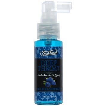 Спрей для глубокого минета Doc Johnson GoodHead DeepThroat Spray &ndash; Blue Raspberry 59 мл