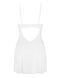 Пеньюар Obsessive Alissium chemise & thong, кружевной лиф, стринги в комплекте, XS/S