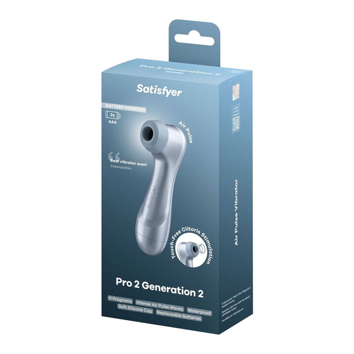 Вакуумный стимулятор клитора Satisfyer Pro 2 Generation 2 Battery Series Light Blue