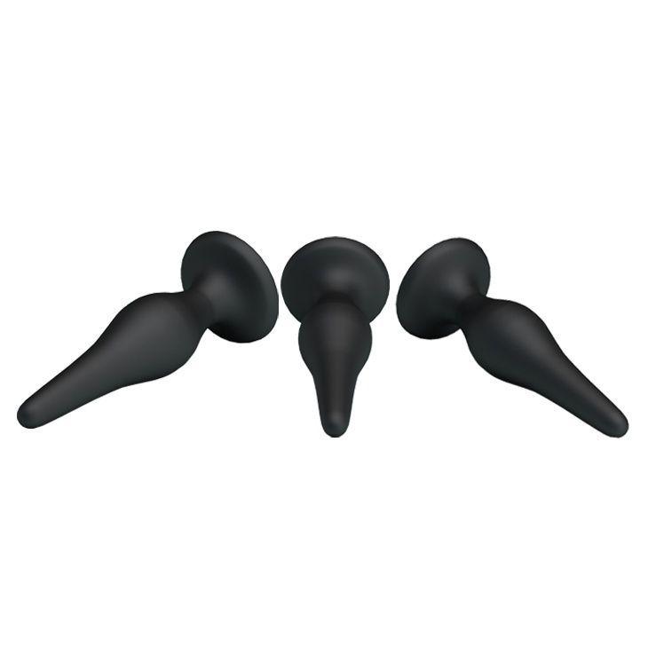 Набір анальних пробок Pretty Love Begginer's Mini Anal Kit Black