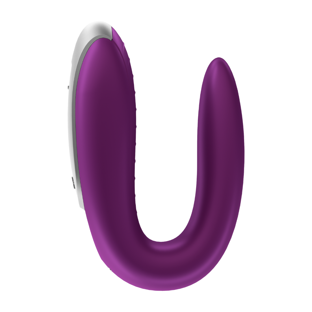 Смарт-вибратор для пар Satisfyer Double Fun с пультом ДУ, фиолетовый