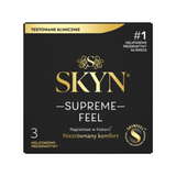 Ультратонкие безлатексные презервативы SKYN Supreme Feel 3 шт, 0,035 мм, естественная текстура кожи