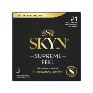 Ультратонкие безлатексные презервативы SKYN Supreme Feel 3 шт, 0,035 мм, естественная текстура кожи