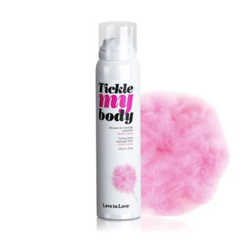 Массажная пена Love To Love TICKLE MY BODY Cotton candy (150 мл) увлажняющая