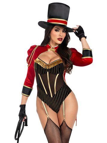 Костюм циркачки Leg Avenue Ravishing Ringmaster Bodysuit , XS