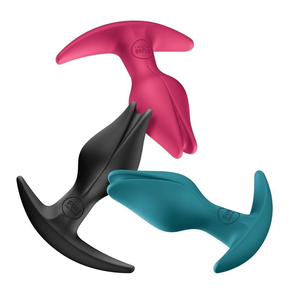 Анальная пробка Fun Factory BOOTIE FEM Bottle Green, в виде бутона, диаметр 2,9 см, тонкий ограничитель
