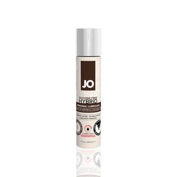 Розігрівальна змазка-крем з кокосовою олією JO Coconut Hybrid WARMING (30 мл) біла