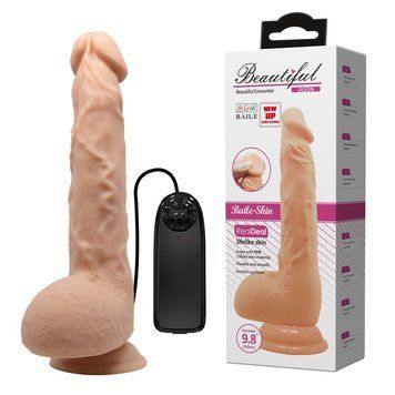Фаллоимитатор с вибрацией Baile Beautiful Encounter Jason Vibrator Flesh