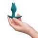 Анальная пробка Fun Factory BOOTIE FEM Bottle Green, в виде бутона, диаметр 2,9 см, тонкий ограничитель