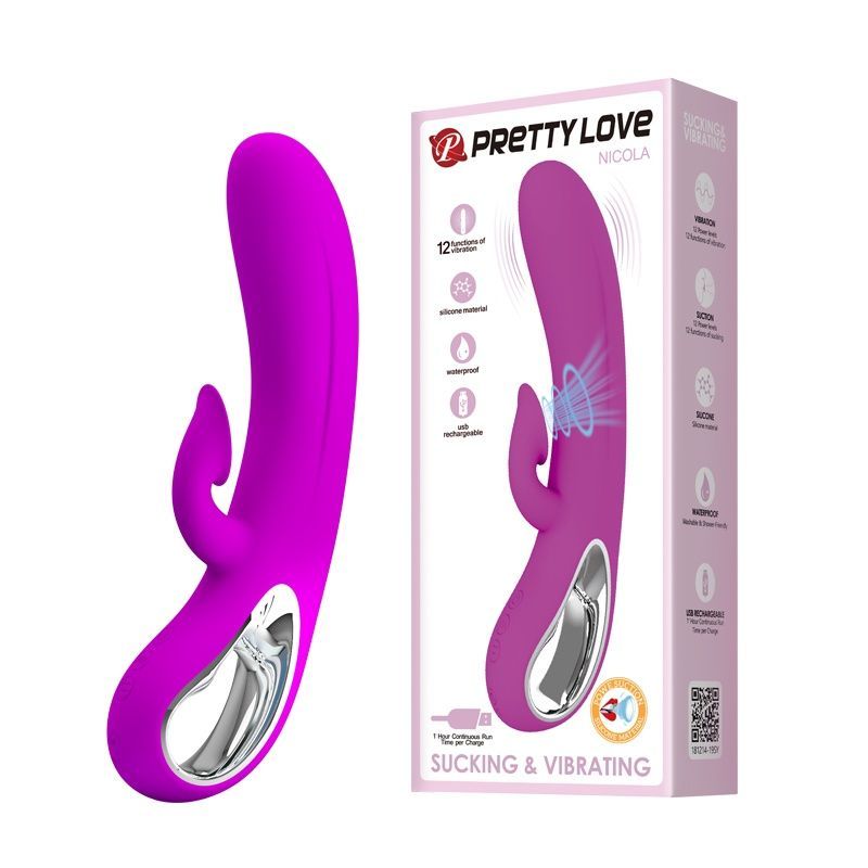 Вибратор-кролик Pretty Love Nicola Vibrator Purple