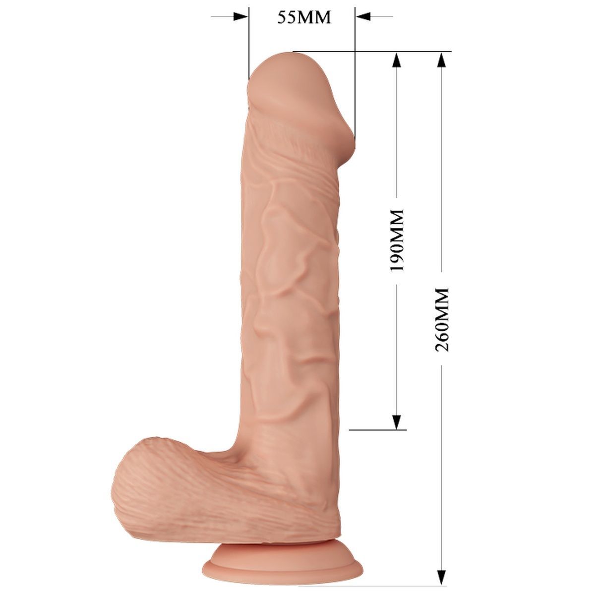 Фаллоимитатор с вибрацией Baile Beautiful Encounter Bergrisi Vibrator Flesh Baile
