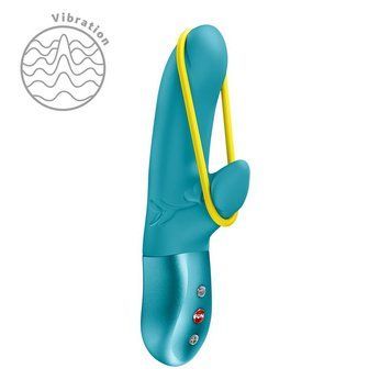 Мини вибратор-кролик со стимулирующей лентой Fun Factory AMORINO Aquamarine