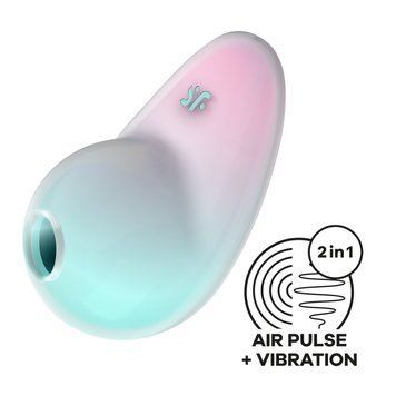 Вакуумный стимулятор с вибрацией Satisfyer Pixie Dust Mint/Pink