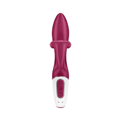 Вібратор-кролик із потрійним відростком Satisfyer Embrace me Berry, 2 мотори, діаметр 3,6 см