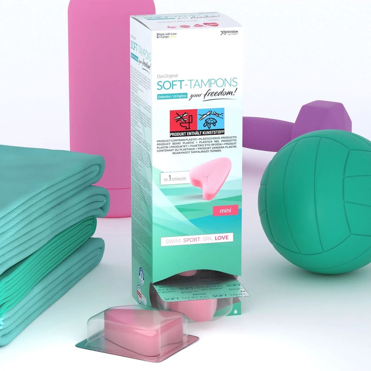 Гігієнічні тампони для сексу Soft-Tampons Mini, 10 шт.