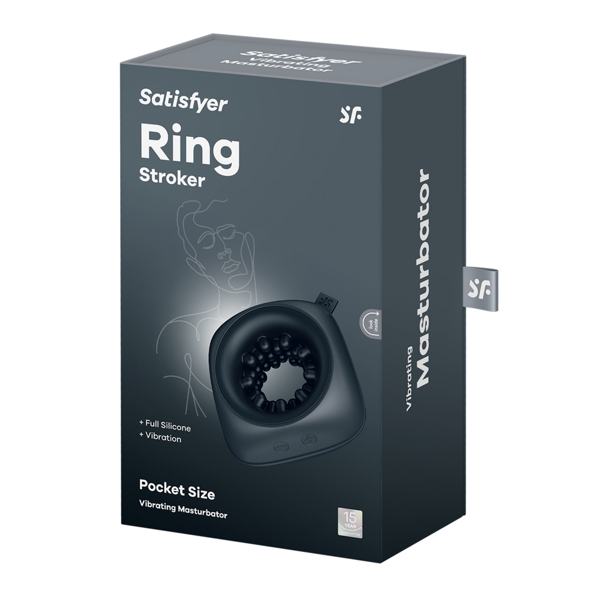 Мастурбатор Satisfyer Ring Stroker, 12 режимів вібрації, універсальний, компактний